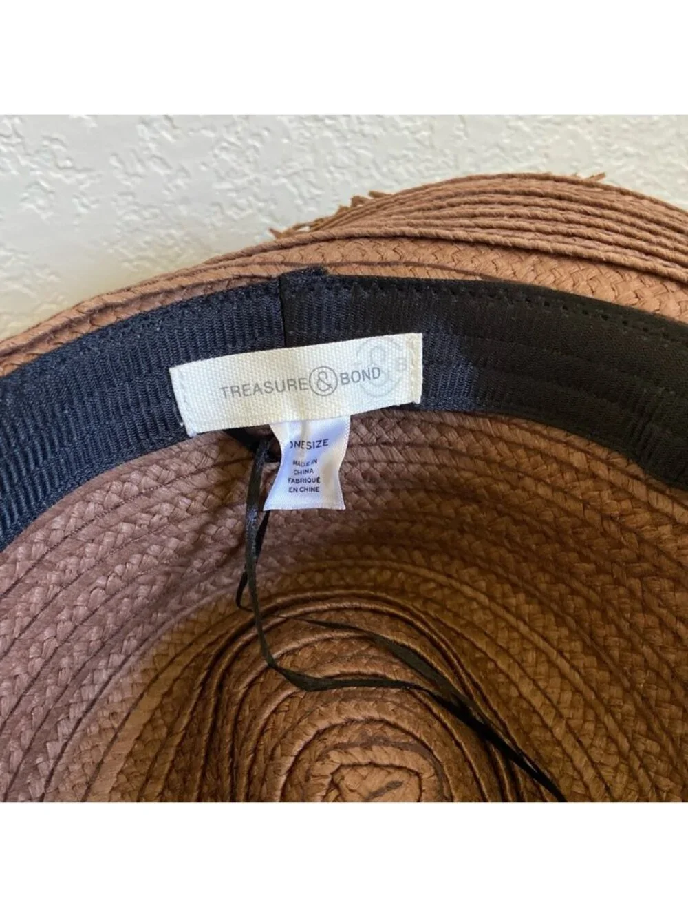 Treasure & Bond Wide Brim Frayed Edge Sun Hat